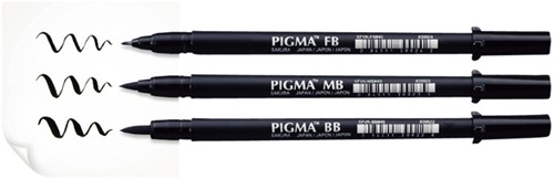 Brushpen Sakura Pigma medium zwart-2