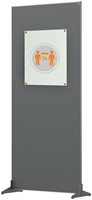Scheidingswand Nobo Impression Pro vrijstaand vilt 80x180cm-6