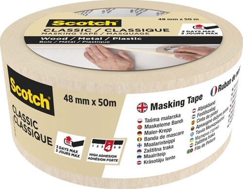 Afplaktape Scotch Classic 48mmx50m beige-3