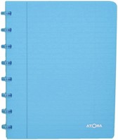 Schrift Atoma A5 blanco 144blz 90gr PP transparant assorti-3