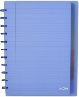 Schrift Atoma A4+ ruit 5x5mm 120blz 90gr PP transparant assorti