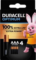 Batterij Duracell Optimum 100% 4xAAA