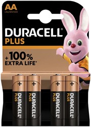 Batterij Duracell Plus 4xAA