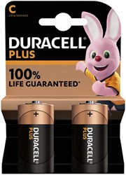 Batterij Duracell Plus 2xC
