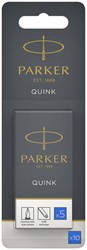 Inktpatroon  Parker Quink uitwasbaar blauw