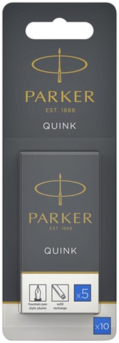 Inktpatroon  Parker Quink uitwasbaar blauw