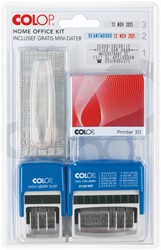 Stempelset Colop thuiskantoor 3-delig assorti