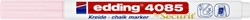 Krijtstift edding 4085 by Securit rond 1-2mm pastel roze
