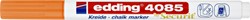 Krijtstift edding 4085 by Securit rond 1-2mm neon oranje