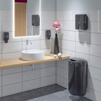 Poetspapierdispenser Tork M2 Elevation zwart 559008-1