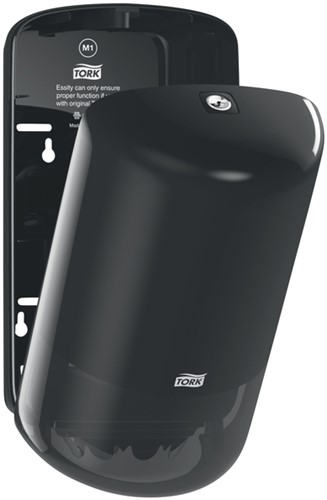 Poetspapierdispenser Tork Mini Centerfeed M1 Elevation zwart 558008-3