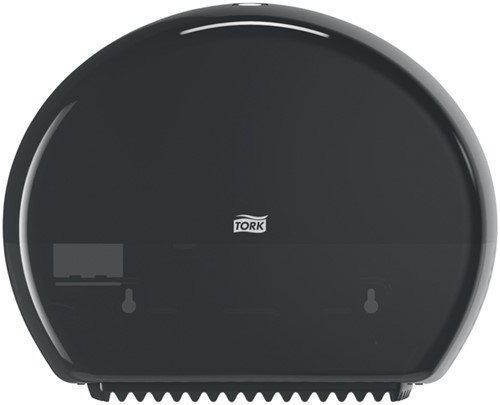 Toiletpapierdispenser Tork T2 Elevation jumbo klein zwart 555008-2
