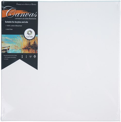 Canvas Conda 30 x 30 cm gebleekt katoen