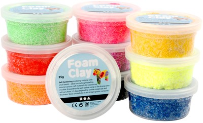 Klei Foam Clay basis 35gr assorti-2