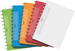 Schrift Adoc A4 ruit 4x8mm 144 pagina's 90gr assorti