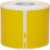 Etiket Dymo 2133400 labelwriter 54x101mm badgelabel zwart/geel 220stuks-2