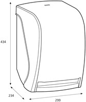 Dispenser Katrin 104438 handdoekrol elektrisch zwart-3