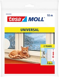 tochtstrip tesamoll® Universal schuimprofiel zelfklevend 10mx25mm wit