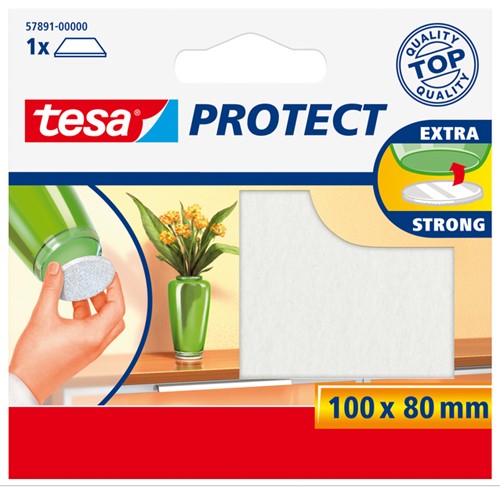 Beschermvilt tesa® Protect anti-kras  80mmx100mm wit