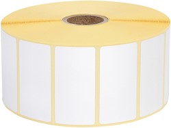 Labeletiket IEZZY Zebra 880199-025D 51x25mm 25mm wit permanent 2580 stuks