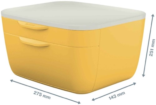 Ladenblok Leitz Cosy 2 laden geel-2
