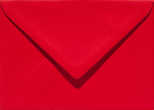 Envelop Papicolor EA5 156x220mm rood pak à 6 stuks