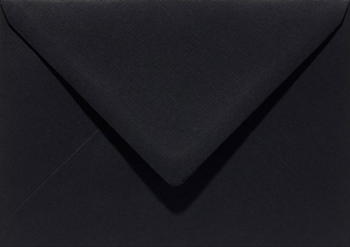 Envelop Papicolor EA5 156x220mm ravenzwart pak à 6 stuks