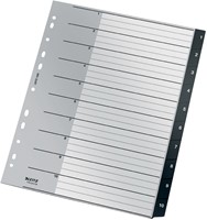 Tabblad Leitz Recycle A4 11-gaats 1-10 extra breed PP-2