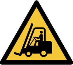 Pictogram Tarifold waarschuwing transportvoertuigen 200x176mm