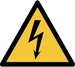Pictogram Tarifold waarschuwing elektrische spanning 200x176mm