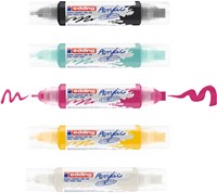 Acrylmarker edding e-5400 3D double liner medium basis assorti set à 5 stuks-1