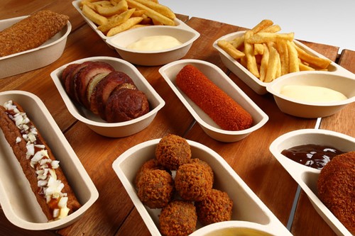 Snackbakje IEZZY A7L suikerriet PFAS-vrij 132x97x15mm 50 stuks-2