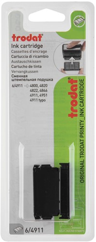 Stempelkussen Trodat Printy 6/4911 2 stuks zwart