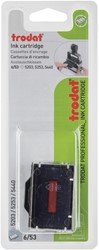 Stempelkussen Trodat 6/53/2 2 stuks blauw rood