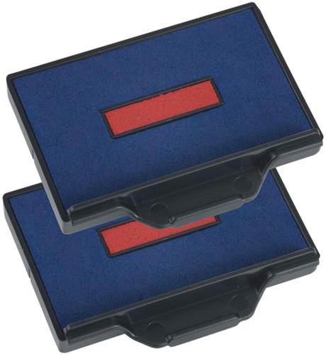 Stempelkussen Trodat 6/56/2 2 stuks blauw rood-2