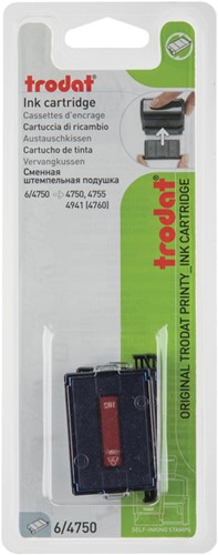 Stempelkussen Trodat 6/4750 2 stuks blauw rood