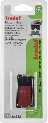 Stempelkussen Trodat Printy 6/4912/2 2 stuks blauw rood