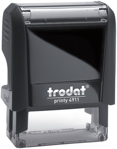 Tekststempel Trodat Printy 4911 personaliseerbaar zw 3regels 48x14mm