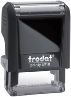 Tekststempel Trodat Printy 4910 personaliseerbaar zw 2regels 26x9mm