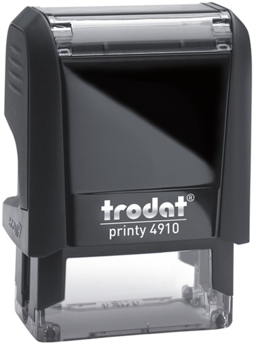 Tekststempel Trodat Printy 4910 personaliseerbaar zw 2regels 26x9mm