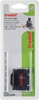 Stempelkussen Trodat 6/50/2 2 stuks blauw rood