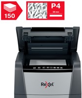 Papiervernietiger Rexel Optimum Auto+ 150X P4 snippers 4x28mm-2