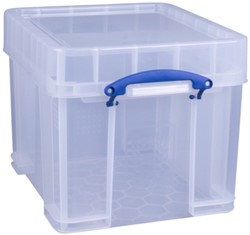 Opbergbox Really Useful 35 liter 480x390x345 mm transparant wit