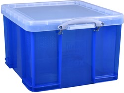 Opbergbox Really Useful 42 liter 520x440x310 mm transparant blauw