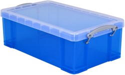 Opbergbox Really Useful 12 liter 465x270x150 mm transparant blauw