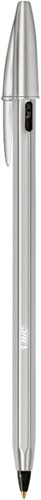 Balpen Bic Cristal Re-new medium zwart blister à 1 balpen + 2 vullingen-3