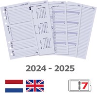 Organizer Kalpa Personal inclusief agenda 2024-2025 7dagen/2pagina's croco zwart-8