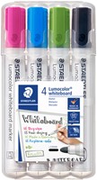 Viltstift Staedtler Lumocolor 351 whiteboard set à 4 stuks assorti
