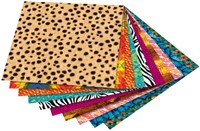 Vouwblaadjes Folia 80gr 15x15cm 50 vel 2-zijdig 10 wildlife designs-2