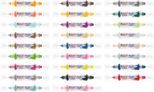 Acrylmarker edding e-5400 3D double liner geelgroen-3